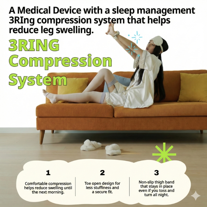 CENSIAN NIGHTCARE+ Compression Stockings - Image 2