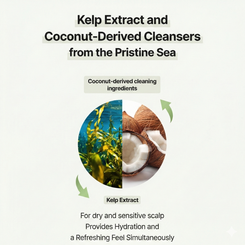 CHUNGMIJUNG Kelp Shampoo 500ml Set (+Shampoo +Treatment +Pouch) - Image 5