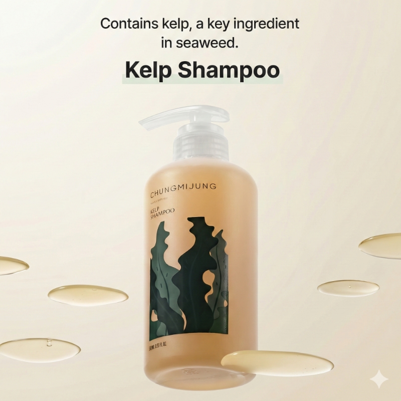 CHUNGMIJUNG Kelp Shampoo 500ml Set (+Shampoo +Treatment +Pouch) - Image 2
