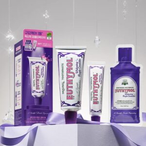 EUTHYMOL Whitening Purple Toothpaste 106g (+30g+ Mouth Wash)