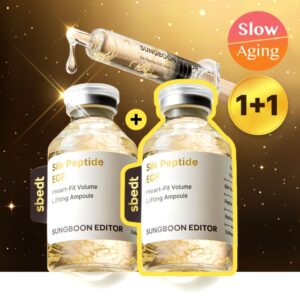 SUNGBOON EDITOR Silk Peptide EGF Heart-Fit Volume Lifting Ampoule 40ml Double Pack