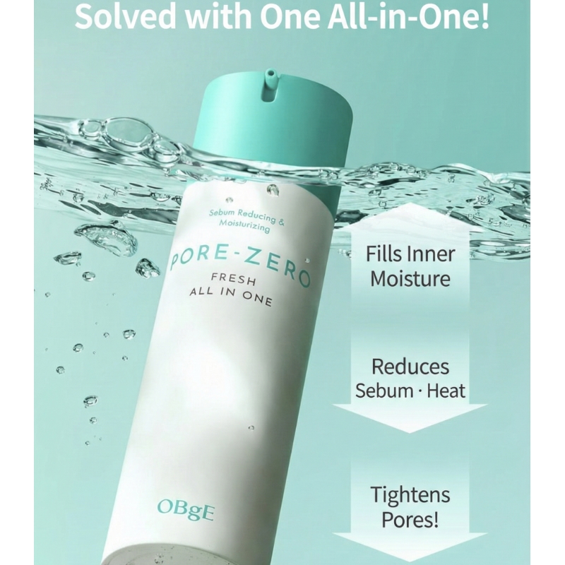 OBge Pore Zero Fresh All In One 150ml Set (+30ml) - Image 3