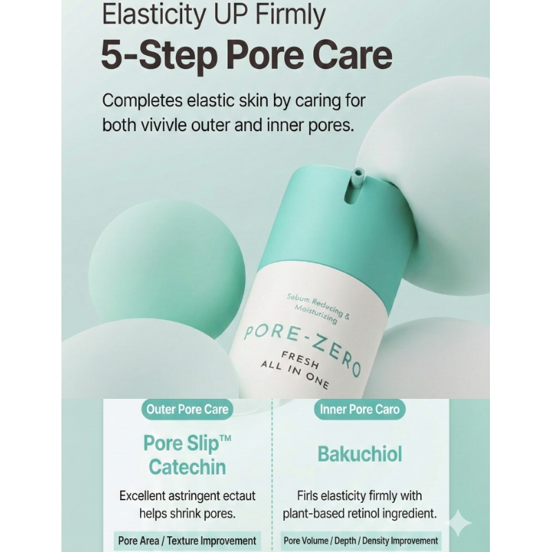 OBge Pore Zero Fresh All In One 150ml Set (+30ml) - Image 5