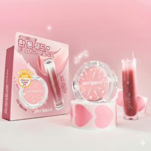 Peripera Ink Mood Glowy Tint Set [#33 Rosy wish] [+Sunshine Cheek 33 Anyway Pink]