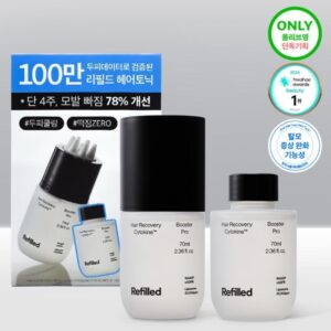 REFILLED Hair Recovery Cytokine Booster Pro 70ml+70ml Refill Set