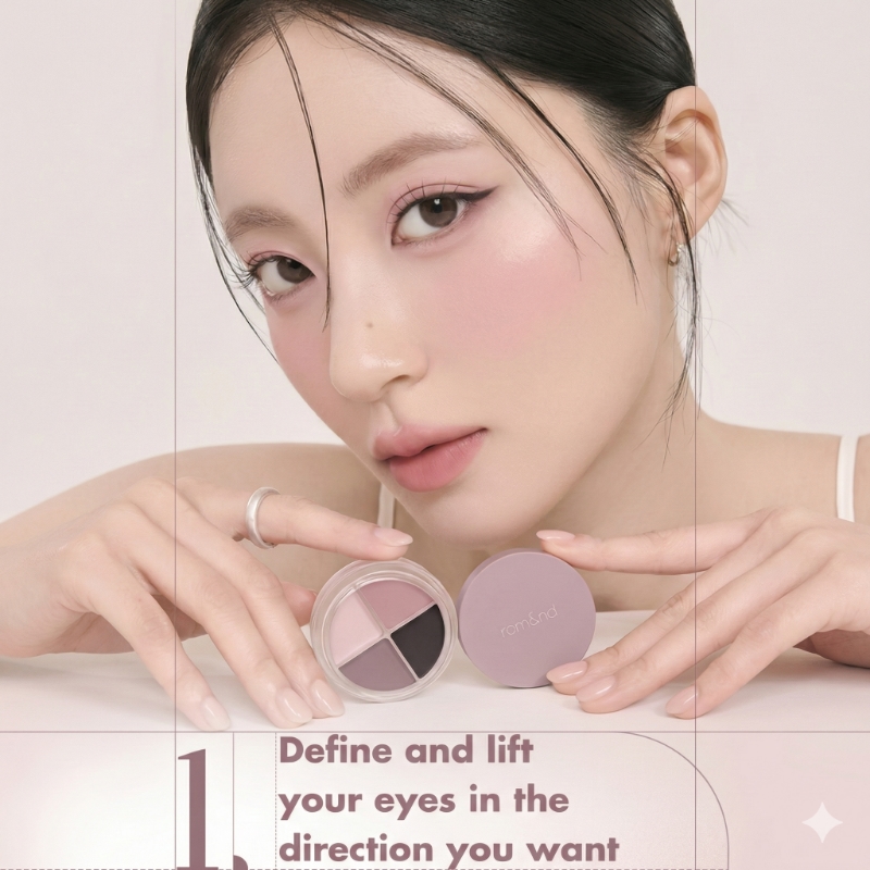 ROM&ND Hanall Eyepot Liner Set (+Volume Brush 1p+ Line Brush 1p) - Image 2