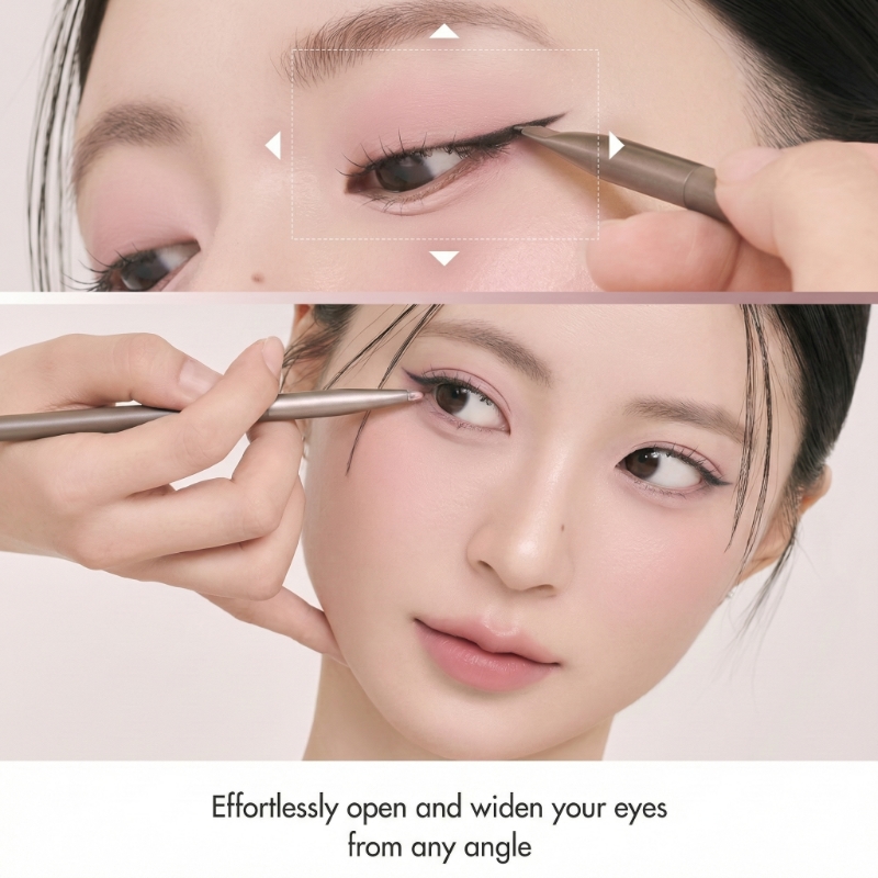 ROM&ND Hanall Eyepot Liner Set (+Volume Brush 1p+ Line Brush 1p) - Image 3