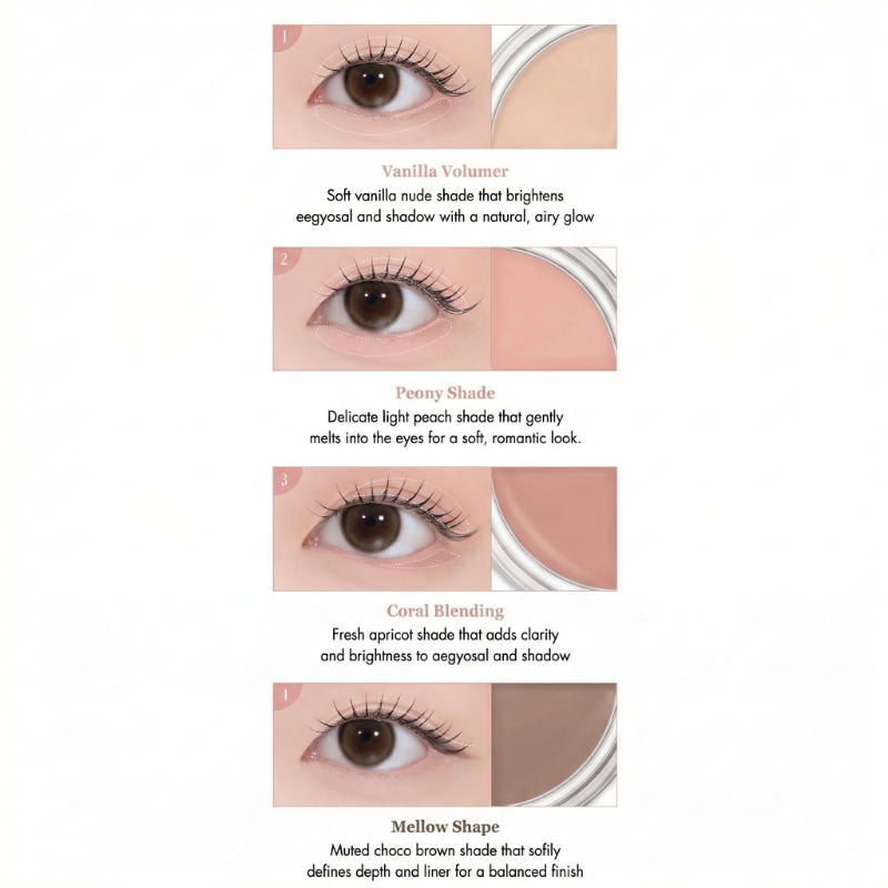 ROM&ND Hanall Eyepot Liner Set (+Volume Brush 1p+ Line Brush 1p) - Image 10