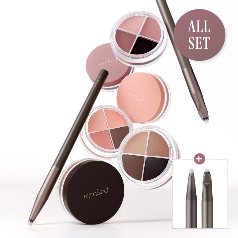 ROM&ND Hanall Eyepot Liner Set (+Volume Brush 1p+ Line Brush 1p)