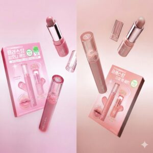 ROM&ND Glasting Colour Gloss [#01 Peony Ballet] (+ Glasting Lip and Cheek mini)