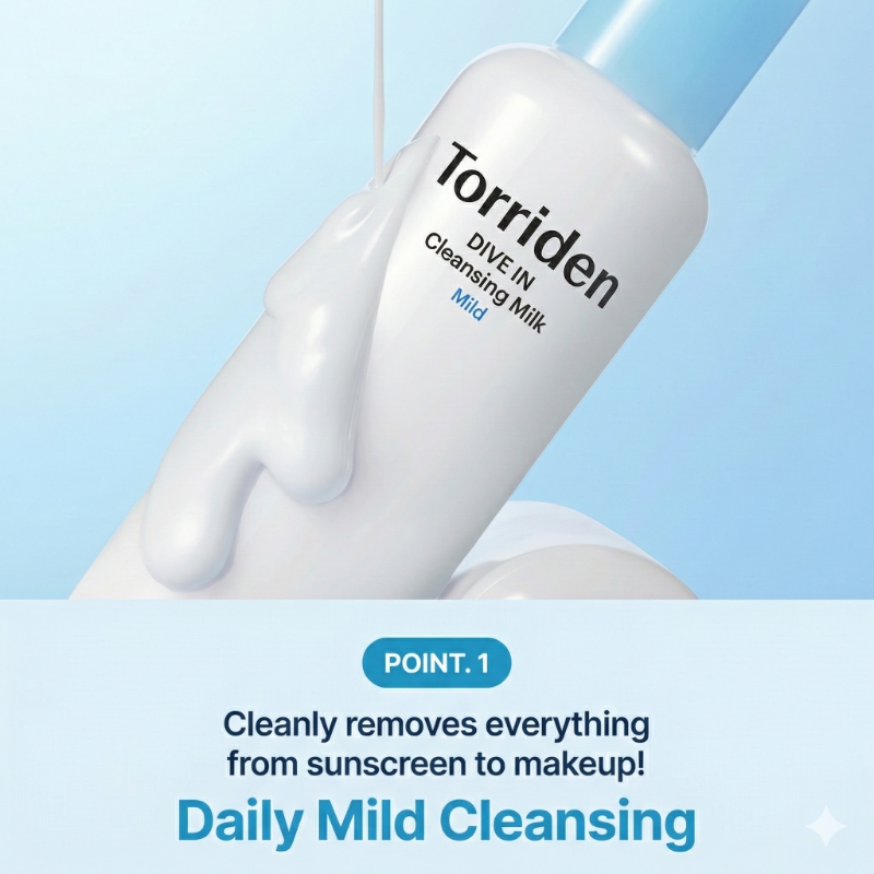 Torriden Dive In Cleansing Milk 200ml (+Cleansing Foam 30ml) - Image 2