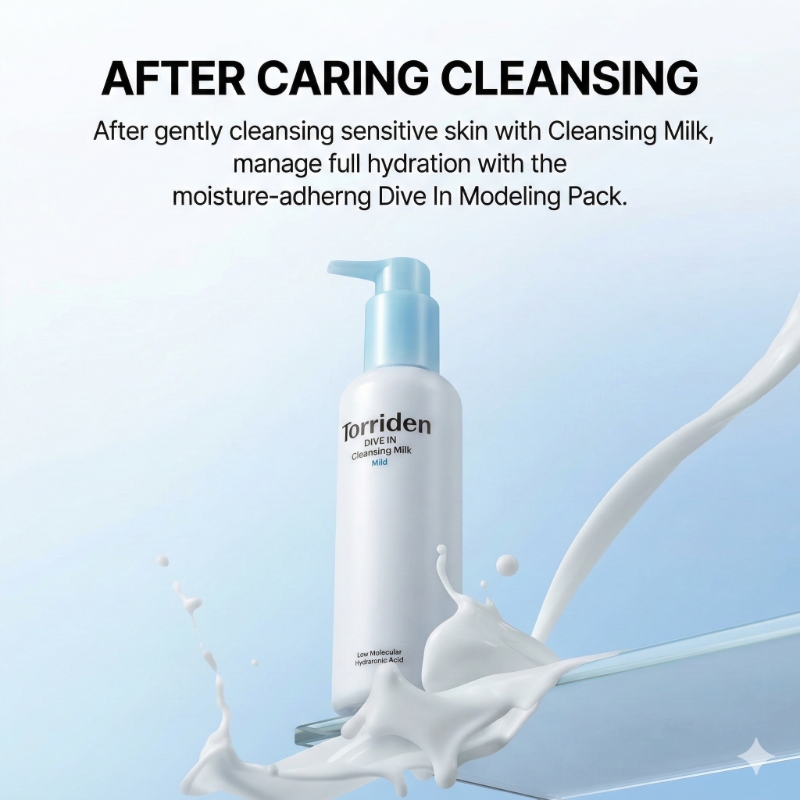 Torriden Dive In Cleansing Milk 200ml (+Cleansing Foam 30ml) - Image 3