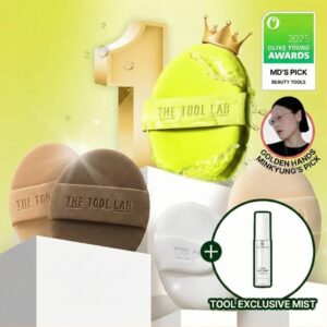 THE TOOL LAB Best Puff 4P (Aqua + Glow + Cover + Airy) (+Toll Mist)