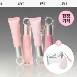 SOFT SEOUL x VDL Cheekstain Liquid Blusher SET  (+Finger Puff, Pouch Keyring)
