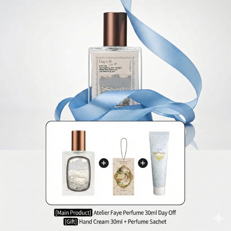Atelier Faye Eau de Perfume Day off Set (+Hand Cream + Perfume Shache) - Image 2
