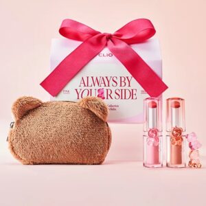 TeddyHouse x CLIO Crystal Glam Balm Gift Set (+TeddyBear Keyring Pouch)