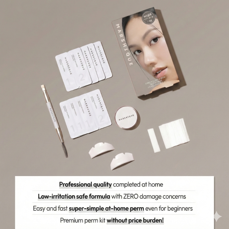 MARSHIQUE Enriched Lash & Brow Self Perm Kit 7 Servings - Image 2