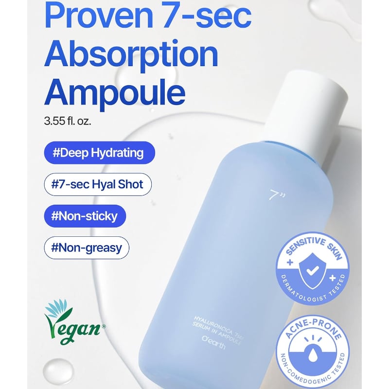 Oearth Triple Layer HyaluronCica 7sec Serum in Ampoule 105mL Speical Set (+15ml) - Image 3