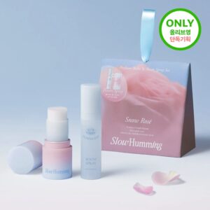 slow humming Relief Perfume Balm Git Set #Snow Rose (+Room Spart Flower Soap)