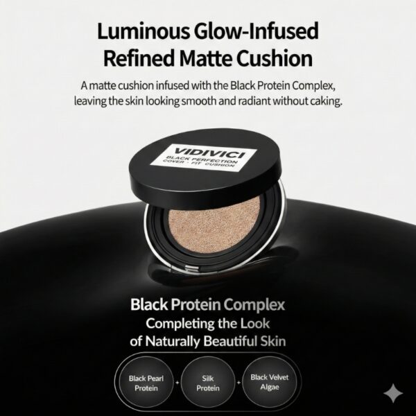 VIDIVICI Black Perfection Cover Fit Cushion Set (+Refill) - Image 2