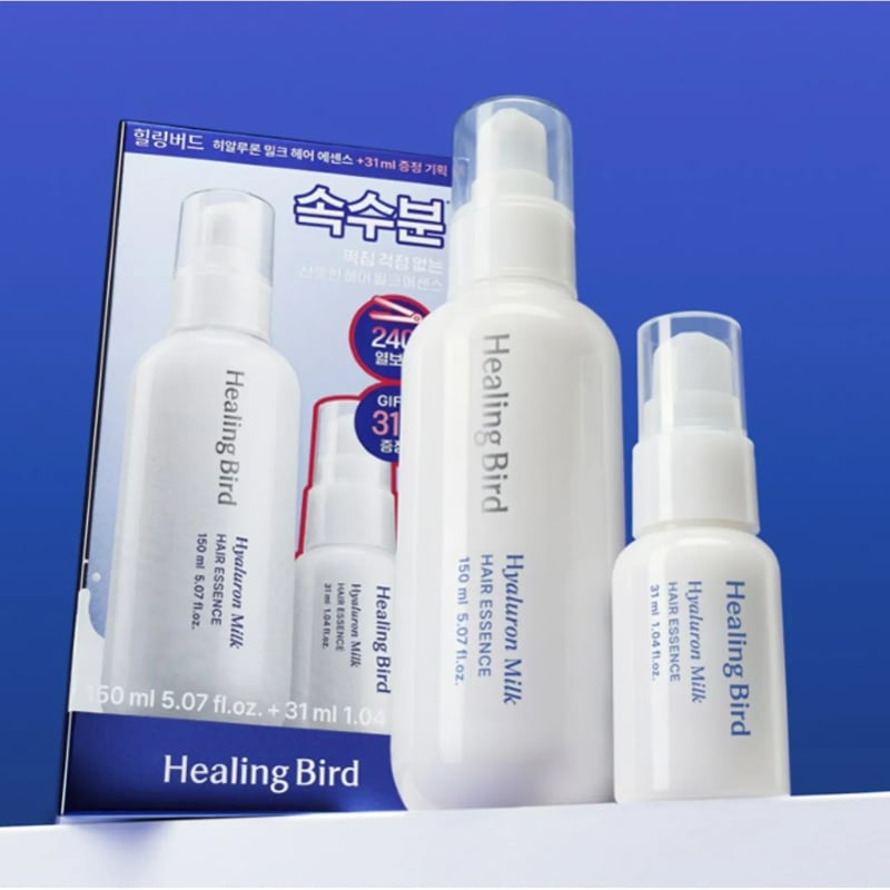 Healingbird Hyaluron Milk Hair Essence 150ml Set (+Milk Essence 31ml)