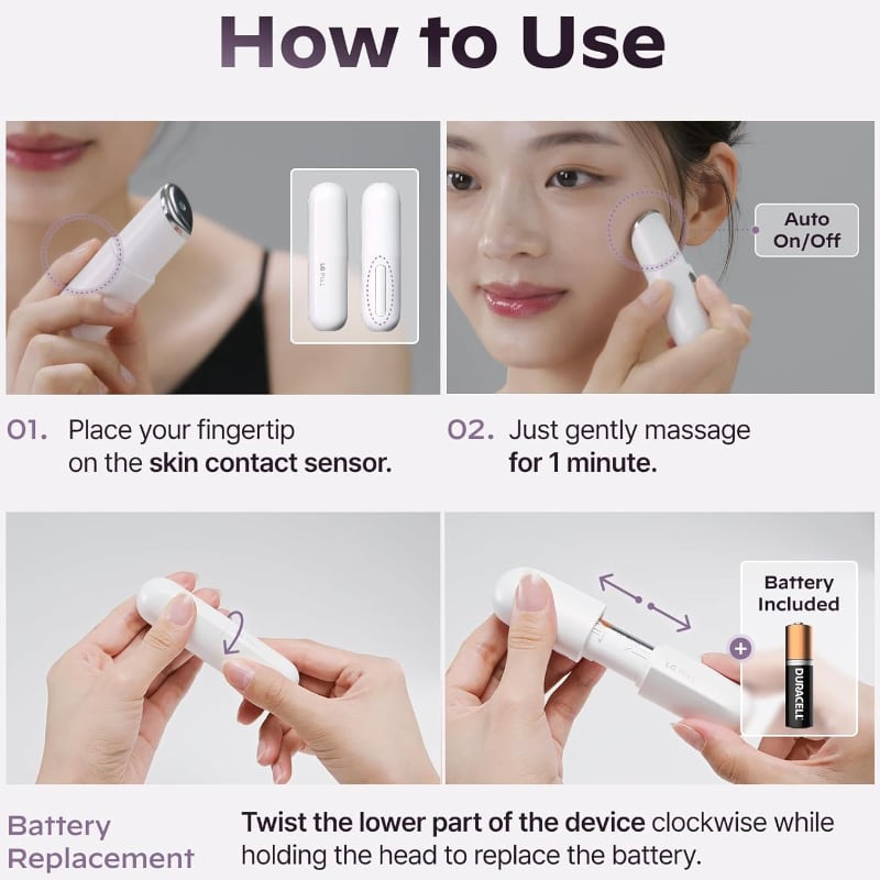 LG Pra.L Super form Galvanic Booster #Pink (+ Vita &Linkle Serum + Keyring)(Korean Ver) - Image 9