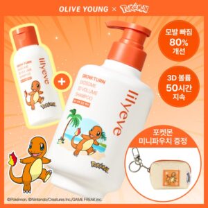 lilyeve Grow Turn 3D Volume Shampoo Set (+100ml+ POKEMON Pouch)