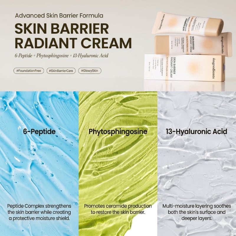 ongredients Skin Barrier Radiant Cream - Image 2