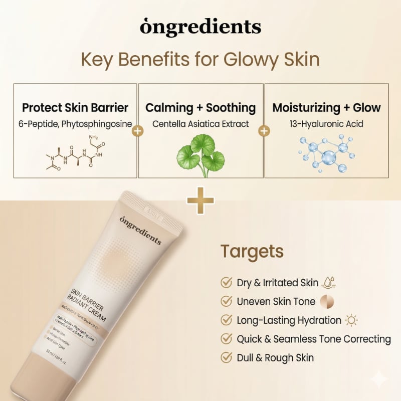 ongredients Skin Barrier Radiant Cream - Image 3
