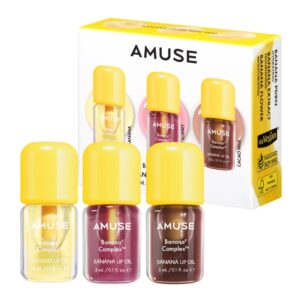 AMUSE Banana Lip Oil Mini Trio