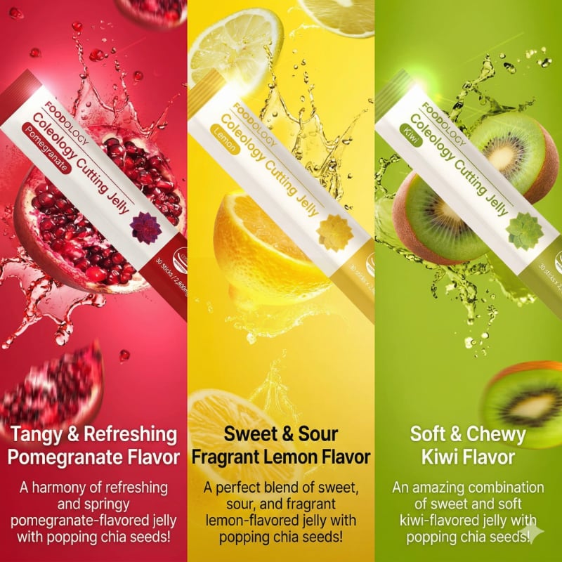FOODOLOGY Coleology Cutting Jelly Kiwi 10 Sticks (+2 Sticks) - Image 3
