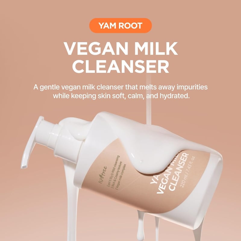 ISNTREE Yam Root Vegan Milk Cleanser 420ml Set (+Form 30ml) - Image 2