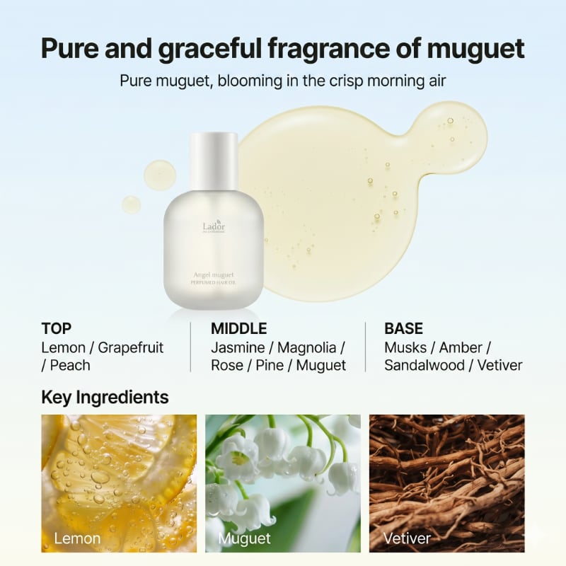 L’ador Perfume Hair Oil Angel Muguet Set (+ 10ml) - Image 7