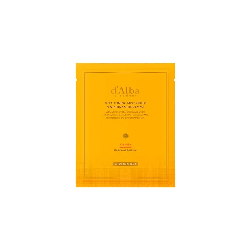 d'Alba Vita Toning mist serum & Niacinamide 5% mask