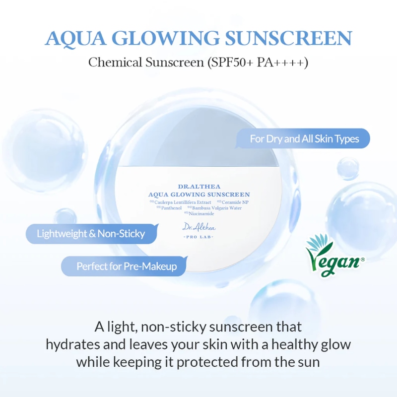 Dr. Althea Aqua Glowing Sunscreen SPF50 Broad Spectrum - Image 2