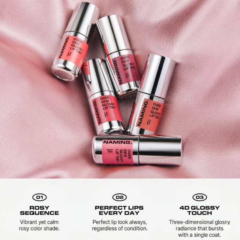 NAMING Over Dew Glossy Lip Tint Special Set (+Tint Ring) - Image 3