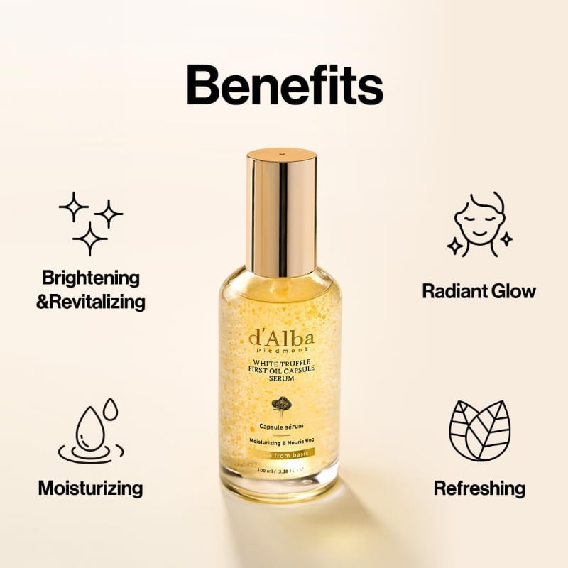 d'Alba White Truffle Oil Capsule Serum 100ml - Image 3