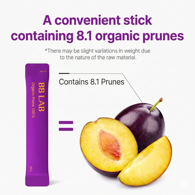 BB LAB Organic Prune 100% 10 Sticks - Image 9