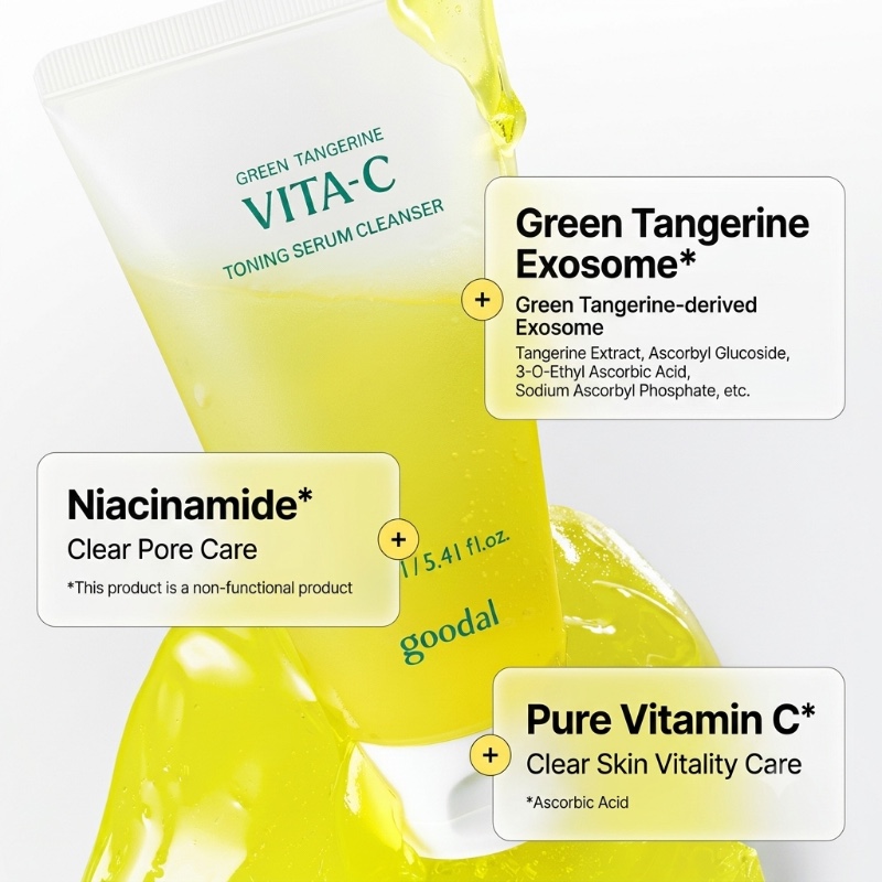 goodal Green Tangerine Vita C Toning Serum Cleanser - Image 5