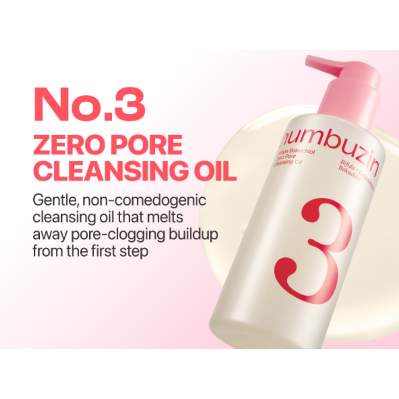 numbuzin No.3 Bifida Bakuchiol Zero Pore Cleansing Oil - Image 2