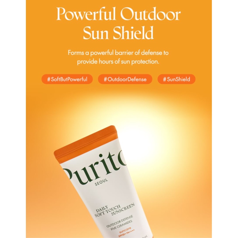 Purito Seoul Daily Soft Touch Sunscreen 60ml Double Pack (+Sun Lotion 15ml) - Image 2